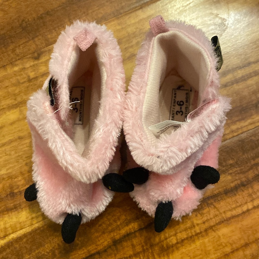 Pink monster boots